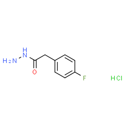ChemSpider 2D Image | 2-(4-FLUOROPHENYL)ACETOHYDRAZIDE HYDROCHLORIDE | C8H10ClFN2O