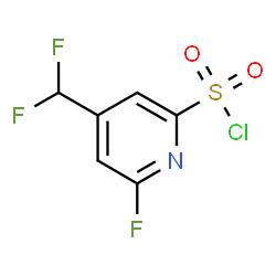 ChemSpider 2D Image | 4-(Difluoromethyl)-6-fluoro-2-pyridinesulfonyl chloride | C6H3ClF3NO2S