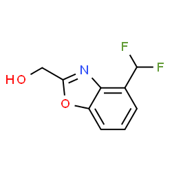 ChemSpider 2D Image | (4-(Difluoromethyl)benzo[d]oxazol-2-yl)methanol | C9H7F2NO2