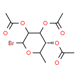ChemSpider 2D Image | 2,3,4-Tri-O-acetyl-6-deoxy-D-glycero-hexopyranosyl bromide | C12H17BrO7