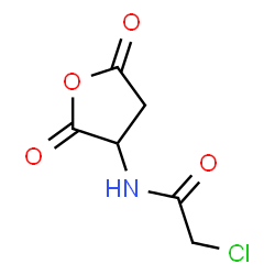 ChemSpider 2D Image | 2-Chloro-N-(2,5-dioxotetrahydro-3-furanyl)acetamide | C6H6ClNO4