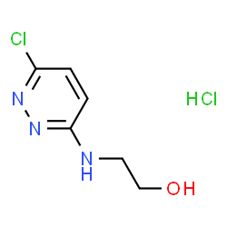ChemSpider 2D Image | 2-[(6-Chloro-3-pyridazinyl)amino]ethanol hydrochloride (1:1) | C6H9Cl2N3O