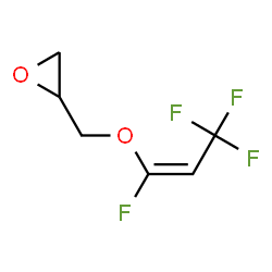 ChemSpider 2D Image | 2-({[(1E)-1,3,3,3-Tetrafluoro-1-propen-1-yl]oxy}methyl)oxirane | C6H6F4O2