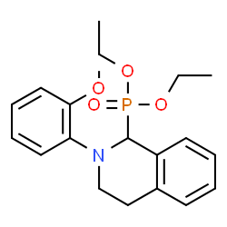 ChemSpider 2D Image | Diethyl [2-(2-methoxyphenyl)-1,2,3,4-tetrahydro-1-isoquinolinyl]phosphonate | C20H26NO4P