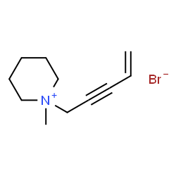 ChemSpider 2D Image | 1-Methyl-1-(4-penten-2-yn-1-yl)piperidinium bromide | C11H18BrN