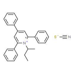 ChemSpider 2D Image | 1-sec-Butyl-2,4,6-triphenylpyridinium thiocyanate | C28H26N2S