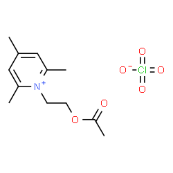 ChemSpider 2D Image | 1-(2-Acetoxyethyl)-2,4,6-trimethylpyridinium perchlorate | C12H18ClNO6