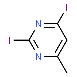 ChemSpider 2D Image | 2,4-Diiodo-6-methylpyrimidine | C5H4I2N2
