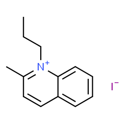 ChemSpider 2D Image | 2-Methyl-1-propylquinolinium iodide | C13H16IN