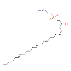 ChemSpider 2D Image | 2-Hydroxy-3-[(5E,8E,11E,14E,17E)-5,8,11,14,17-icosapentaenoyloxy]propyl 2-(trimethylammonio)ethyl phosphate | C28H48NO7P