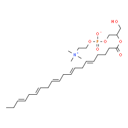 ChemSpider 2D Image | 3-Hydroxy-2-[(5E,8E,11E,14E,17E)-5,8,11,14,17-icosapentaenoyloxy]propyl 2-(trimethylammonio)ethyl phosphate | C28H48NO7P