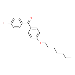 ChemSpider 2D Image | (4-Bromophenyl)[4-(heptyloxy)phenyl]methanone | C20H23BrO2