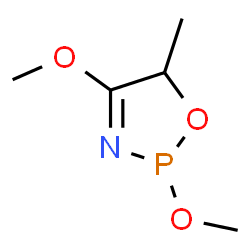 ChemSpider 2D Image | 2,4-Dimethoxy-5-methyl-2,5-dihydro-1,3,2-oxazaphosphole | C5H10NO3P