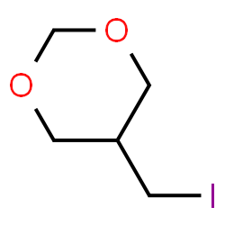 ChemSpider 2D Image | 5-(Iodomethyl)-1,3-dioxane | C5H9IO2