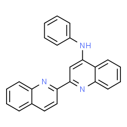ChemSpider 2D Image | N-Phenyl-2,2'-biquinolin-4-amine | C24H17N3