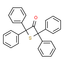 ChemSpider 2D Image | 2,2,4,4-Tetraphenyl-3-thietanone | C27H20OS