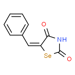 ChemSpider 2D Image | (5E)-5-Benzylidene-1,3-selenazolidine-2,4-dione | C10H7NO2Se