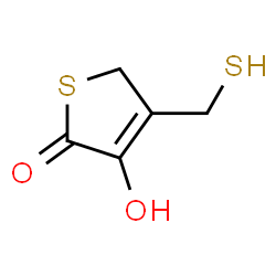 ChemSpider 2D Image | 3-Hydroxy-4-(sulfanylmethyl)-2(5H)-thiophenone | C5H6O2S2