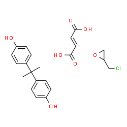 ChemSpider 2D Image | 2-(chloromethyl)oxirane;fumaric acid;4-[1-(4-hydroxyphenyl)-1-methyl-ethyl]phenol | C22H25ClO7