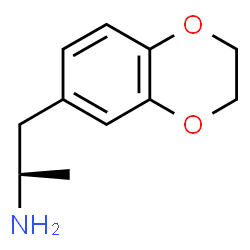 ChemSpider 2D Image | (2R)-1-(2,3-Dihydro-1,4-benzodioxin-6-yl)-2-propanamine | C11H15NO2