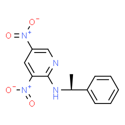 ChemSpider 2D Image | 3,5-Dinitro-N-[(1S)-1-phenylethyl]-2-pyridinamine | C13H12N4O4