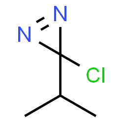 ChemSpider 2D Image | 3-Chloro-3-isopropyl-3H-diazirene | C4H7ClN2