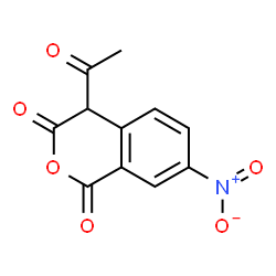 ChemSpider 2D Image | 4-Acetyl-7-nitro-1H-isochromene-1,3(4H)-dione | C11H7NO6