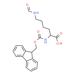 ChemSpider 2D Image | N~2~-[(9H-Fluoren-9-ylmethoxy)carbonyl]-N~6~-formyllysine | C22H24N2O5