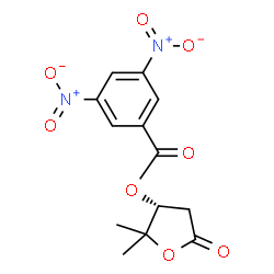 ChemSpider 2D Image | (3R)-2,2-Dimethyl-5-oxotetrahydro-3-furanyl 3,5-dinitrobenzoate | C13H12N2O8