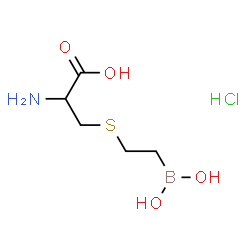 ChemSpider 2D Image | S-[2-(Dihydroxyboryl)ethyl]cysteine hydrochloride (1:1) | C5H13BClNO4S