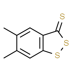 ChemSpider 2D Image | 5,6-Dimethyl-3H-1,2-benzodithiole-3-thione | C9H8S3