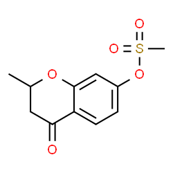 ChemSpider 2D Image | 2-Methyl-4-oxo-3,4-dihydro-2H-chromen-7-yl methanesulfonate | C11H12O5S