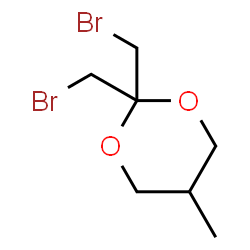 ChemSpider 2D Image | 2,2-Bis(bromomethyl)-5-methyl-1,3-dioxane | C7H12Br2O2