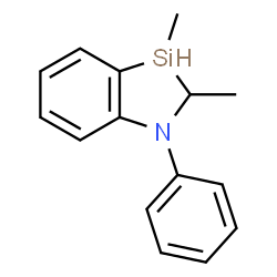ChemSpider 2D Image | 2,3-Dimethyl-1-phenyl-2,3-dihydro-1H-1,3-benzazasilole | C15H17NSi