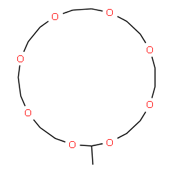 ChemSpider 2D Image | 2-Methyl-1,3,6,9,12,15,18,21-octaoxacyclotricosane | C16H32O8