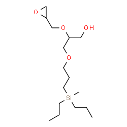 ChemSpider 2D Image | 3-{3-[Methyl(dipropyl)silyl]propoxy}-2-(2-oxiranylmethoxy)-1-propanol | C16H34O4Si