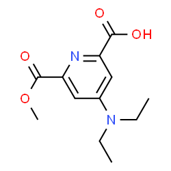 ChemSpider 2D Image | 4-(Diethylamino)-6-(methoxycarbonyl)-2-pyridinecarboxylic acid | C12H16N2O4