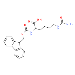 ChemSpider 2D Image | N~6~-Carbamoyl-N~2~-[(9H-fluoren-9-ylmethoxy)carbonyl]lysine | C22H25N3O5