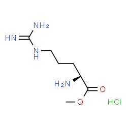 ChemSpider 2D Image | Methyl D-argininate hydrochloride (1:1) | C7H17ClN4O2