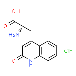 ChemSpider 2D Image | 3-(2-Oxo-1,2-dihydro-4-quinolinyl)alanine hydrochloride (1:1) | C12H13ClN2O3