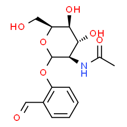 ChemSpider 2D Image | 2-Formylphenyl 2-acetamido-2-deoxy-L-idopyranoside | C15H19NO7