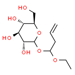 ChemSpider 2D Image | 1-Ethoxy-3-buten-1-yl D-glucopyranoside | C12H22O7
