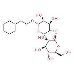 ChemSpider 2D Image | 2-Cyclohexylethyl 4-O-alpha-L-glucopyranosyl-L-idopyranoside | C20H36O11