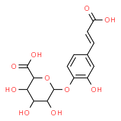 ChemSpider 2D Image | 4-[(E)-2-Carboxyvinyl]-2-hydroxyphenyl hexopyranosiduronic acid | C15H16O10