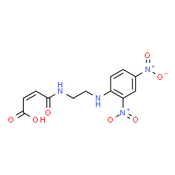 ChemSpider 2D Image | (2Z)-4-({2-[(2,4-Dinitrophenyl)amino]ethyl}amino)-4-oxo-2-butenoic acid | C12H12N4O7