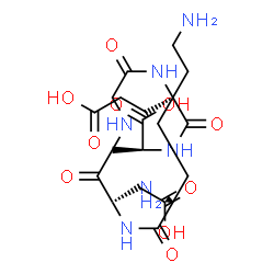 ChemSpider 2D Image | L-Lysyl-L-alpha-aspartylglycyl-L-alpha-glutamyl-L-alanine | C20H34N6O10