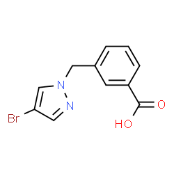 ChemSpider 2D Image | 3-[(4-bromopyrazol-1-yl)methyl]benzoic acid | C11H9BrN2O2