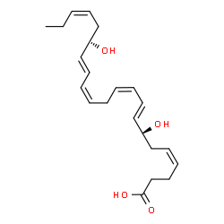 ChemSpider 2D Image | (4Z,7S,8E,10Z,13Z,15E,17R,19Z)-7,17-Dihydroxy-4,8,10,13,15,19-docosahexaenoic acid | C22H32O4