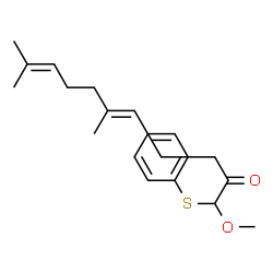 ChemSpider 2D Image | (5E)-1-Methoxy-6,10-dimethyl-1-(phenylsulfanyl)-5,9-undecadien-2-one | C20H28O2S