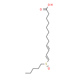 ChemSpider 2D Image | (9E,11E)-12-(Pentylsulfinyl)-9,11-dodecadienoic acid | C17H30O3S